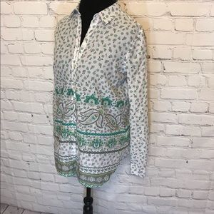 Old Navy Boho Print Long Sleeved Blouse